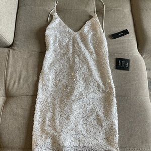 Lulu’s White Sequin Dress